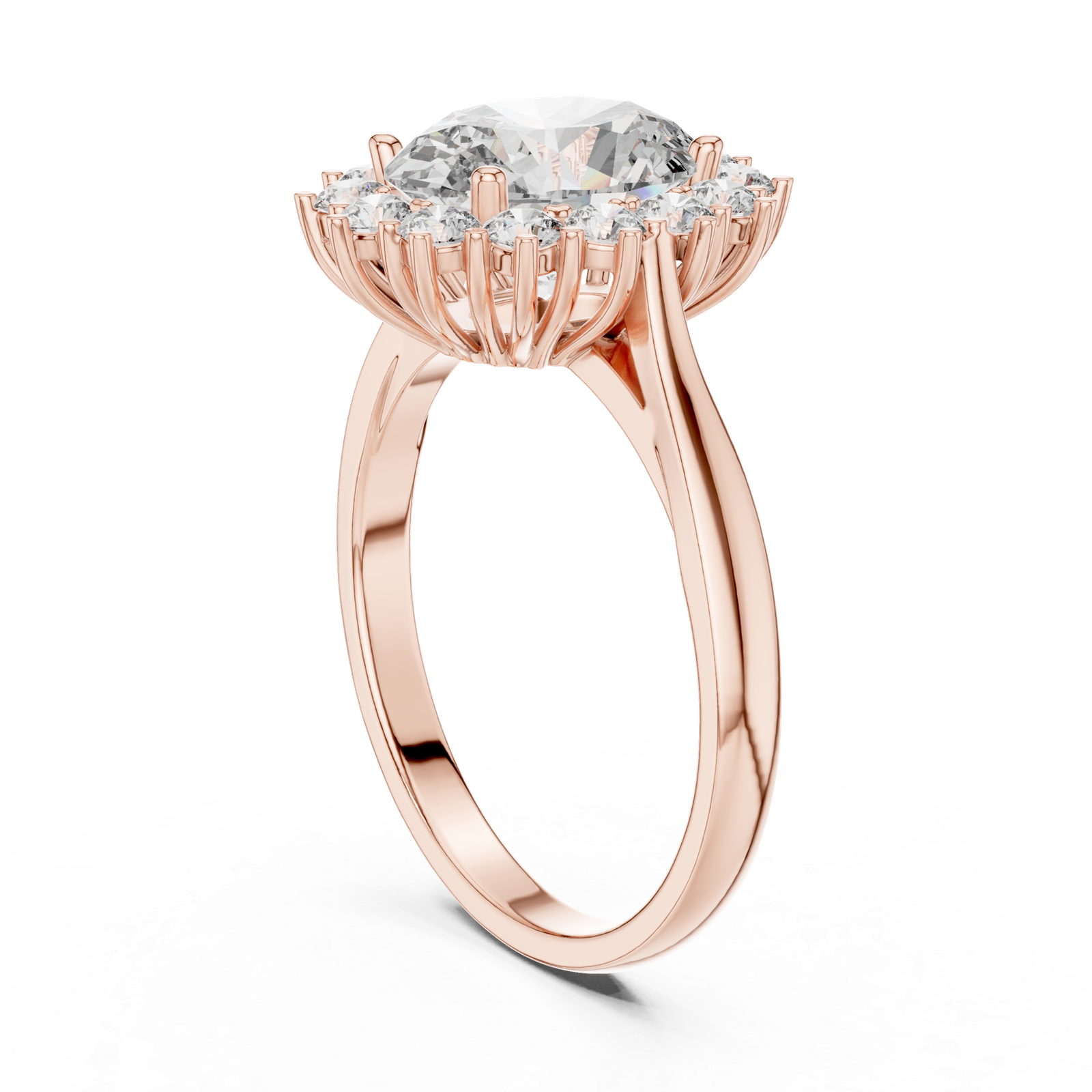 Maison Bloom Oval Halo Ring