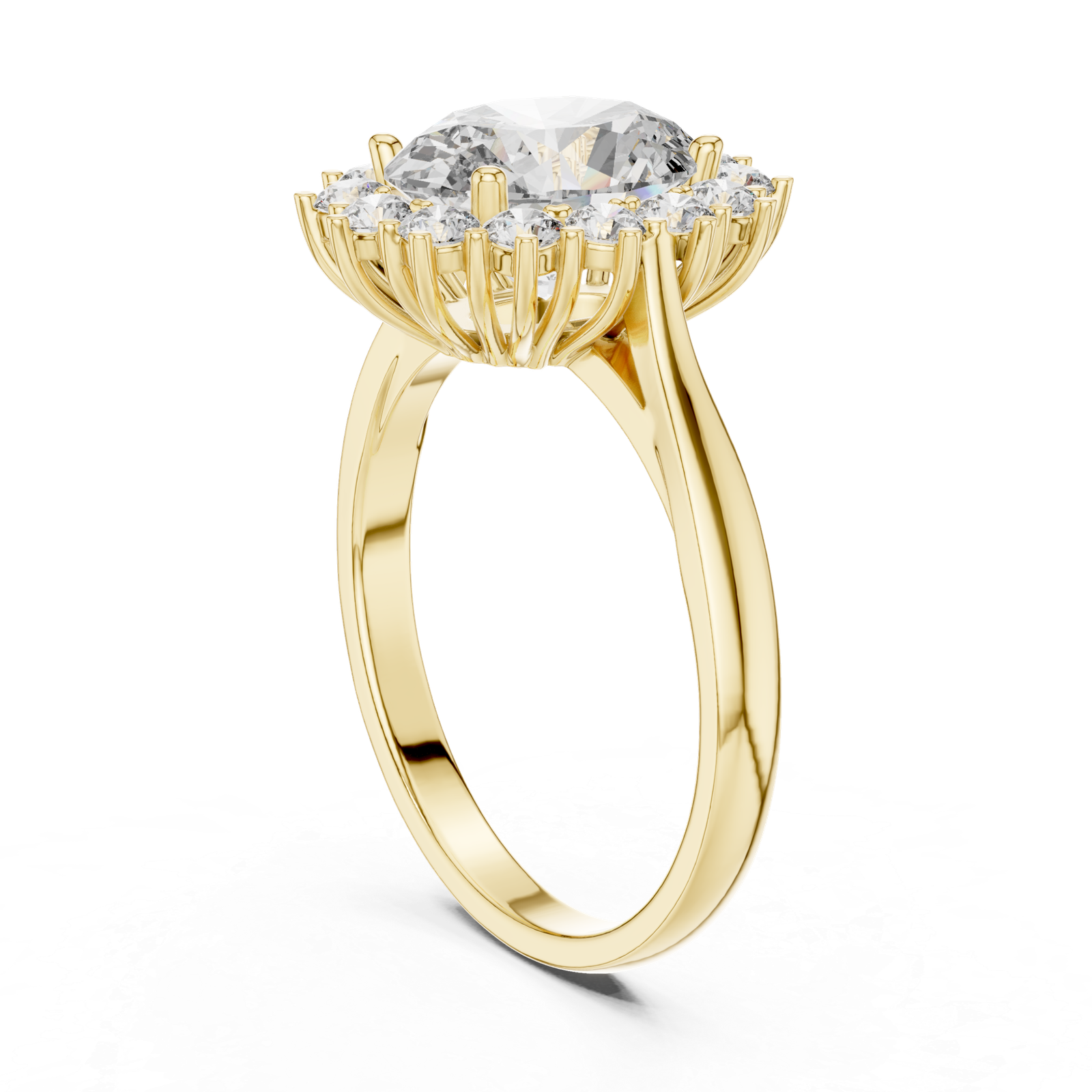 Maison Bloom Oval Halo Ring