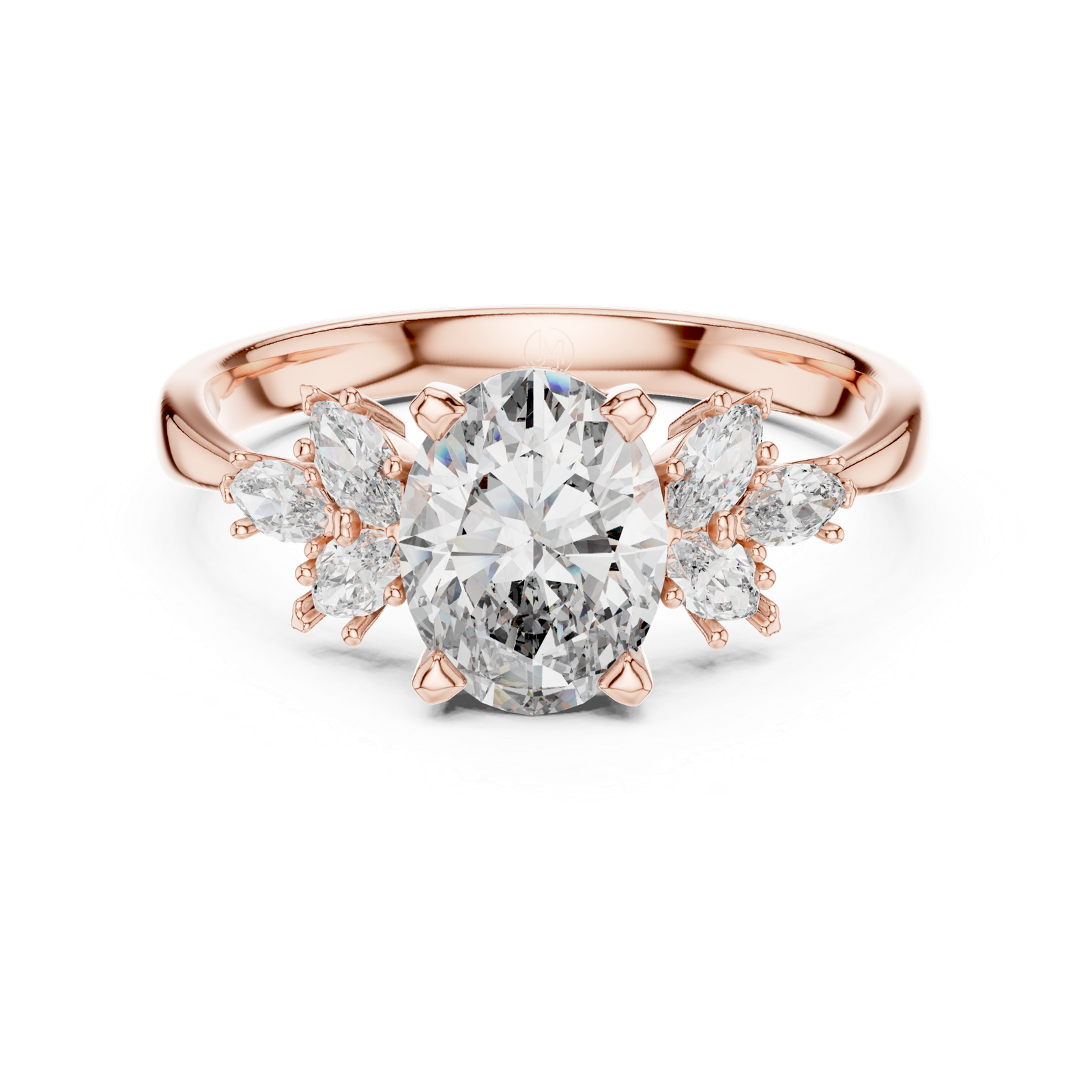 Oval Marquise Cluster Ring