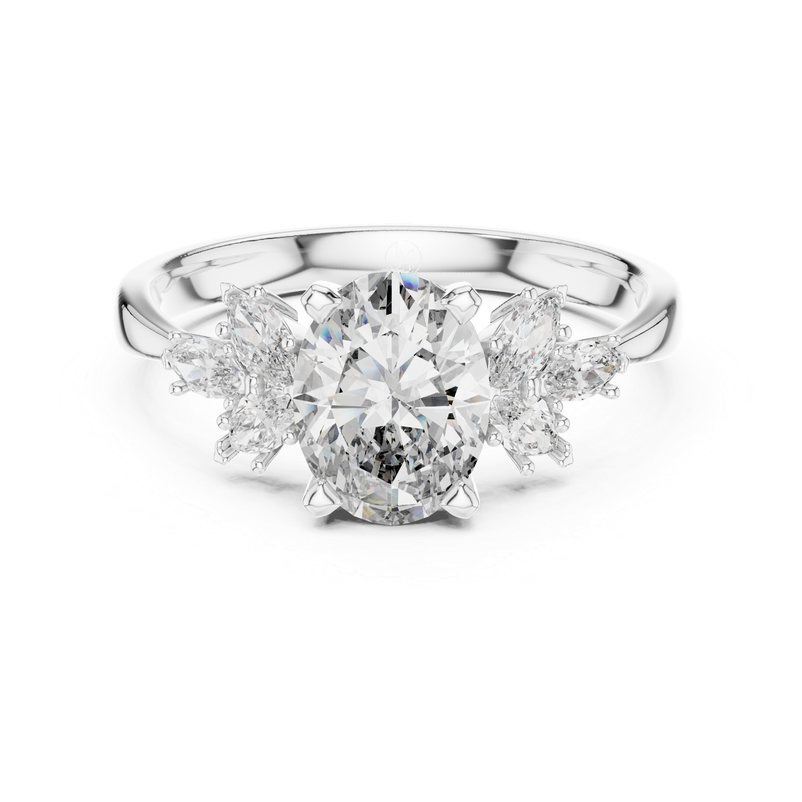 Oval Marquise Cluster Ring