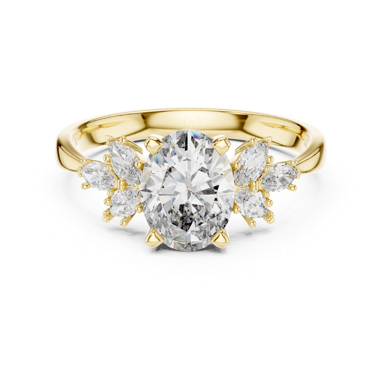 Oval Marquise Cluster Ring