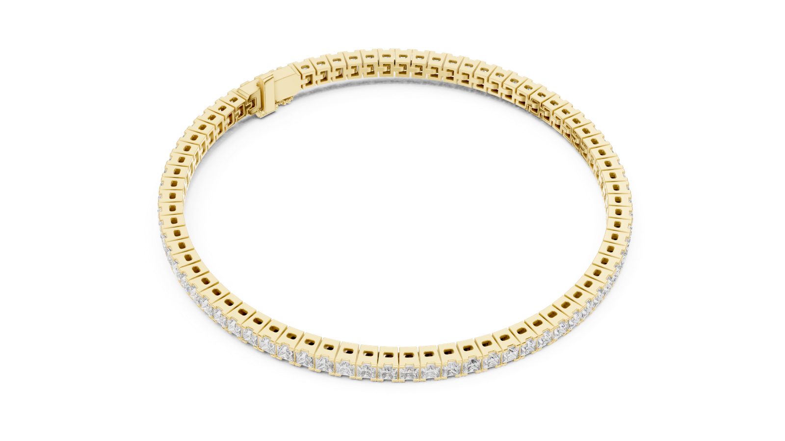 Lumière Princess Cut Diamond Tennis Bracelet