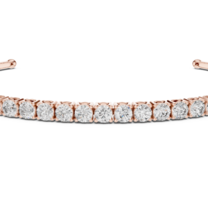 Éternité Open Cuff Round Diamond Bracelet
