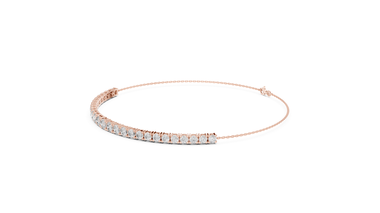 Ligne Graduated Round Diamond Tennis Bracelet