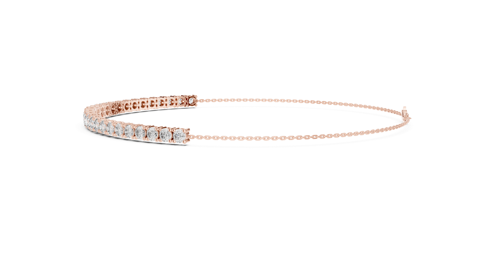 Ligne Graduated Round Diamond Tennis Bracelet