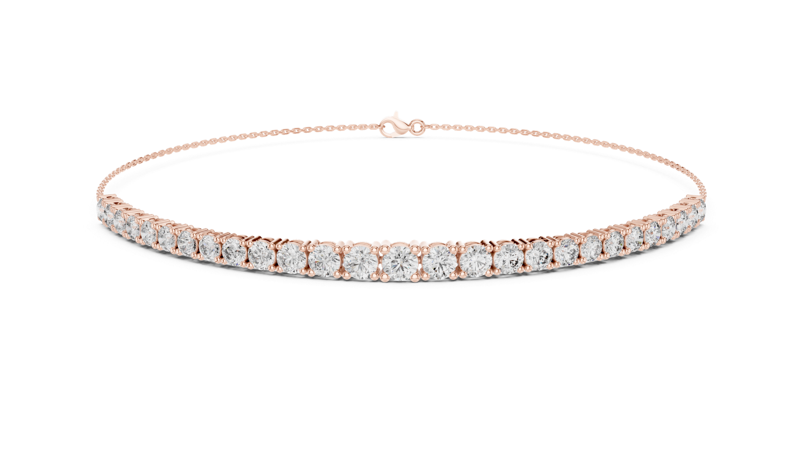 Ligne Graduated Round Diamond Tennis Bracelet