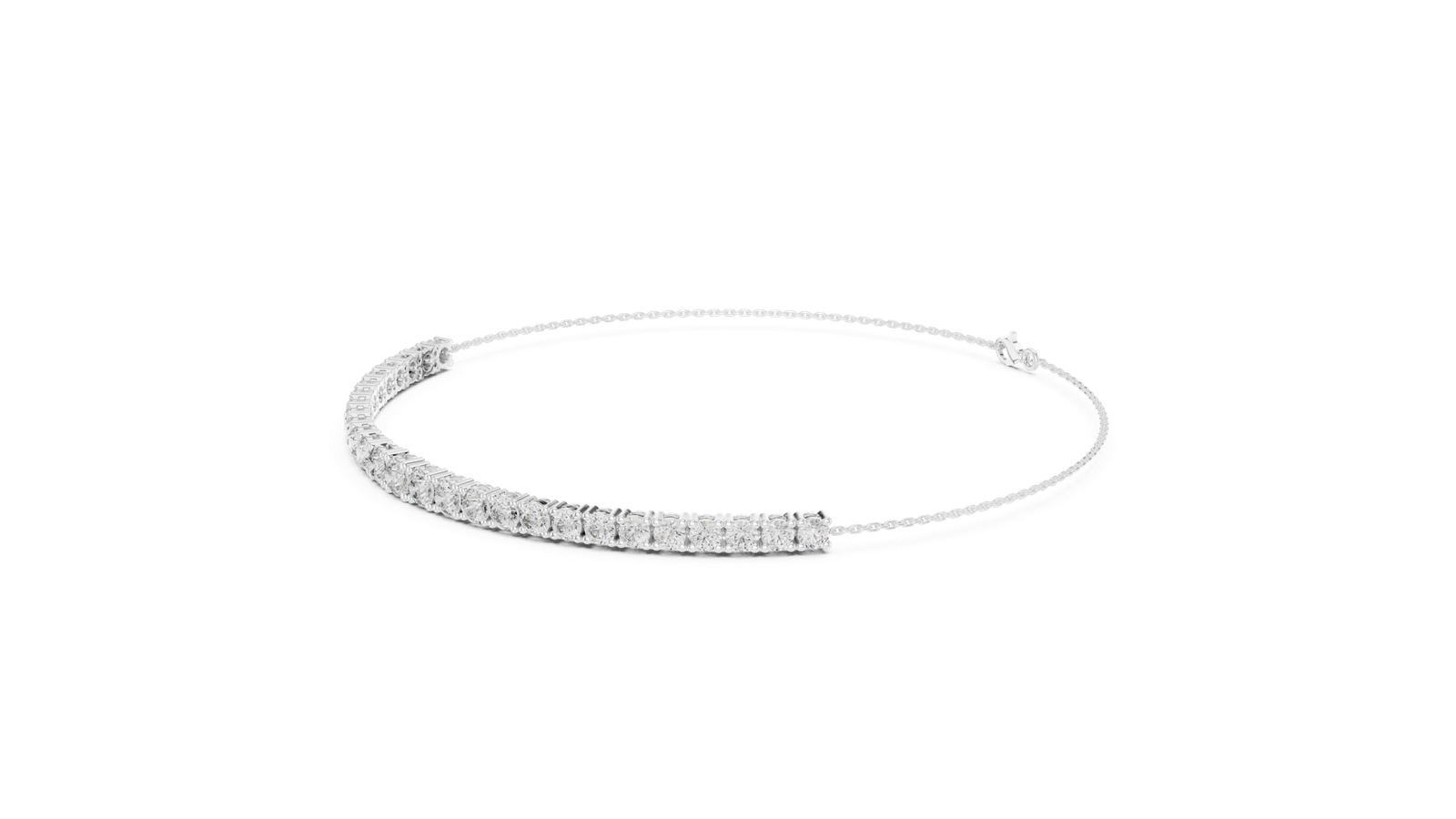 Ligne Graduated Round Diamond Tennis Bracelet