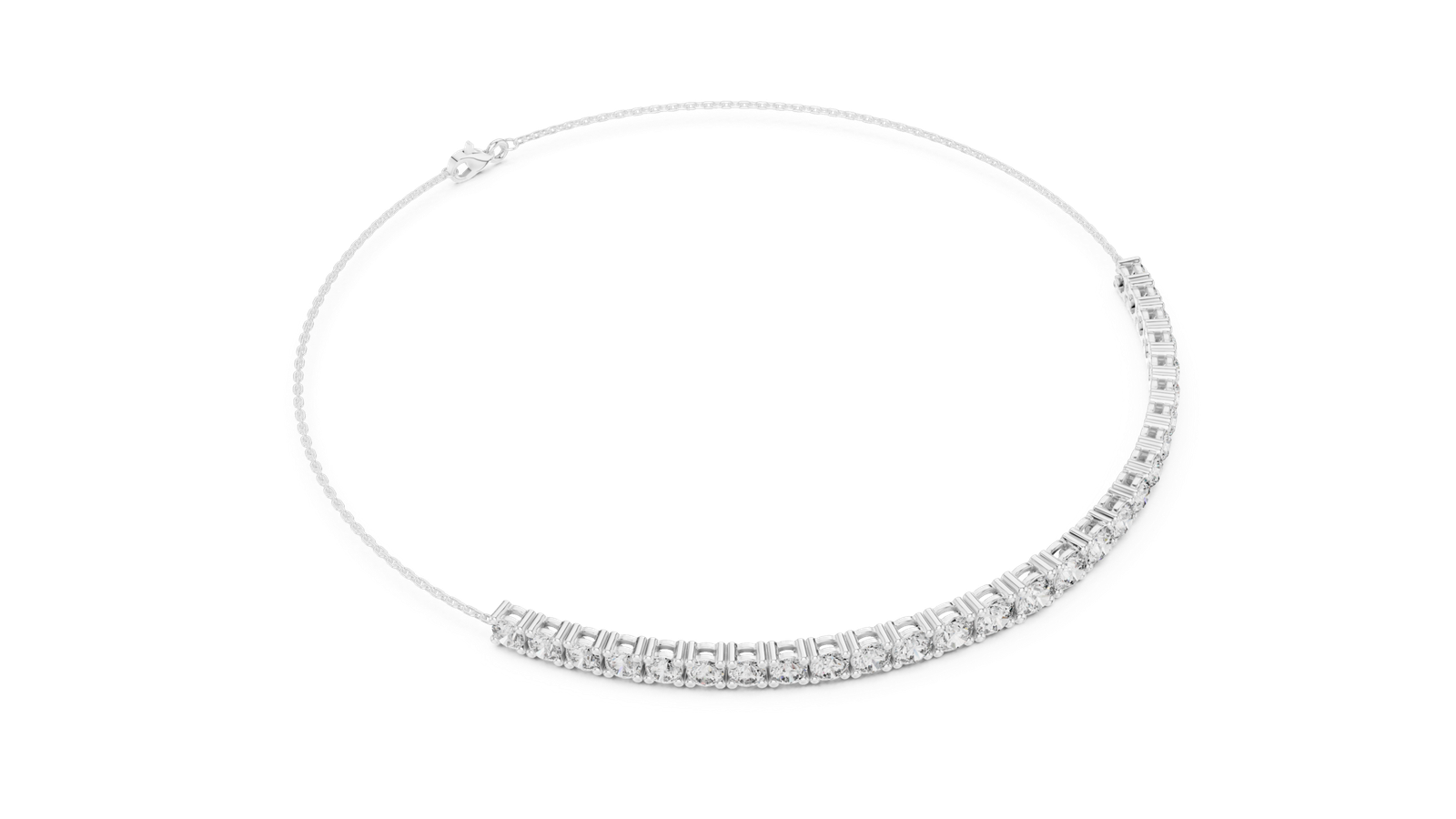 Ligne Graduated Round Diamond Tennis Bracelet