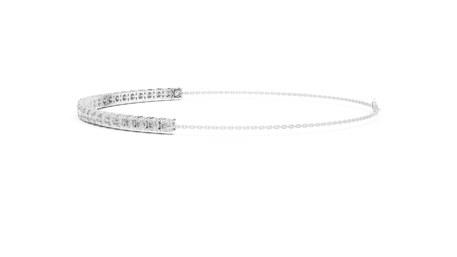 Ligne Graduated Round Diamond Tennis Bracelet