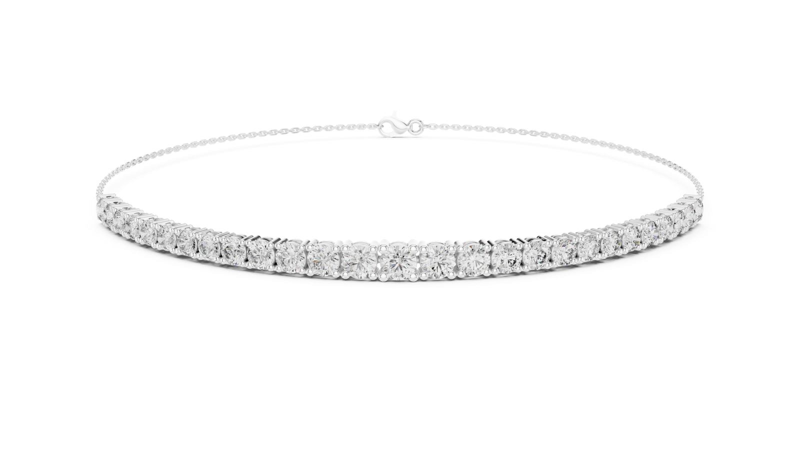 Ligne Graduated Round Diamond Tennis Bracelet