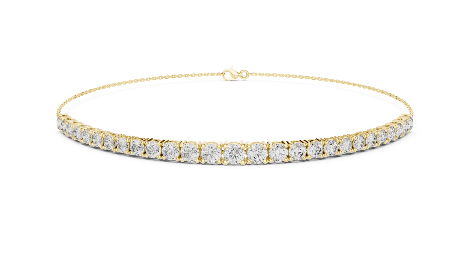 Ligne Graduated Round Diamond Tennis Bracelet