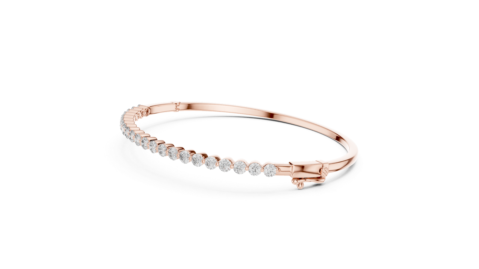 Amour Flex Round Diamond Bangle Bracelet