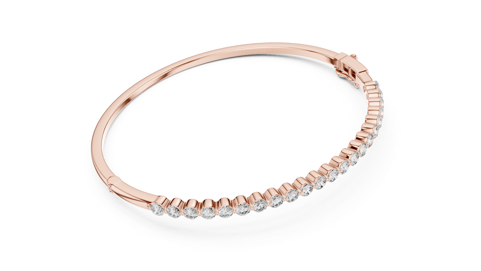 Amour Flex Round Diamond Bangle Bracelet
