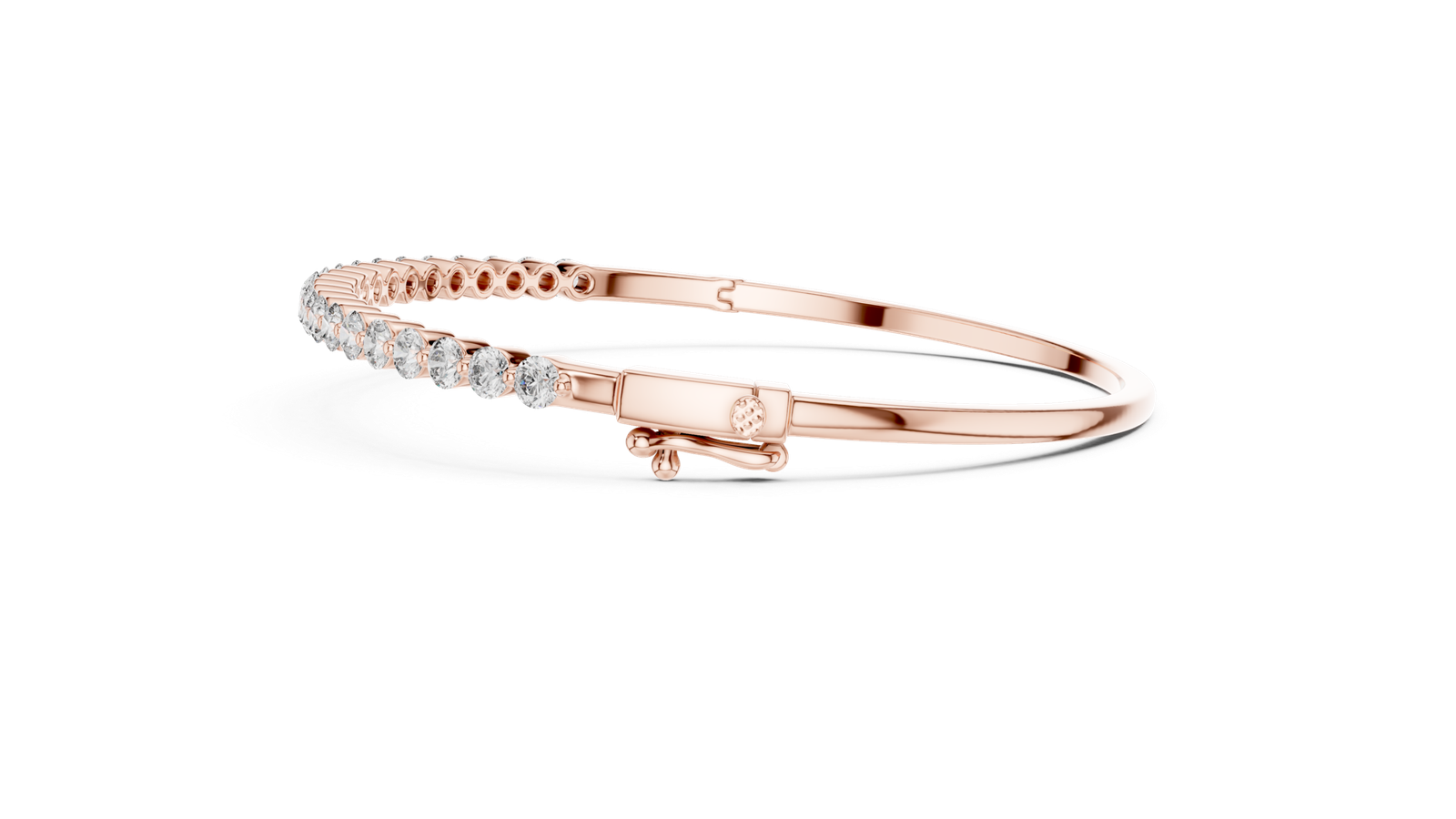 Amour Flex Round Diamond Bangle Bracelet