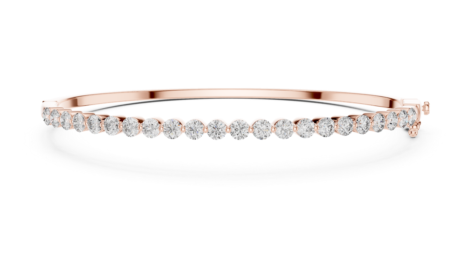 Amour Flex Round Diamond Bangle Bracelet