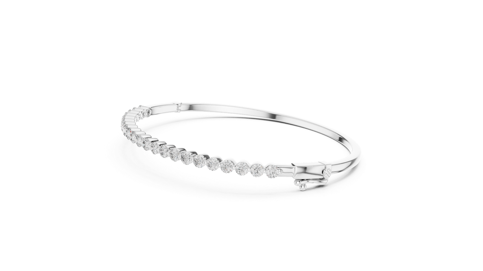 Amour Flex Round Diamond Bangle Bracelet