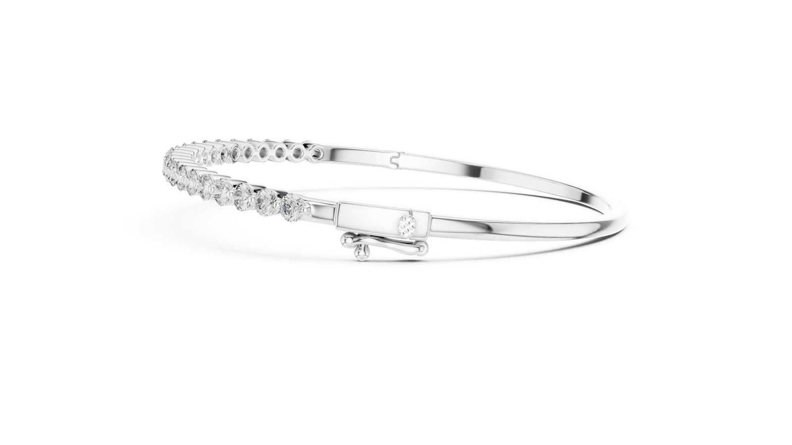Amour Flex Round Diamond Bangle Bracelet