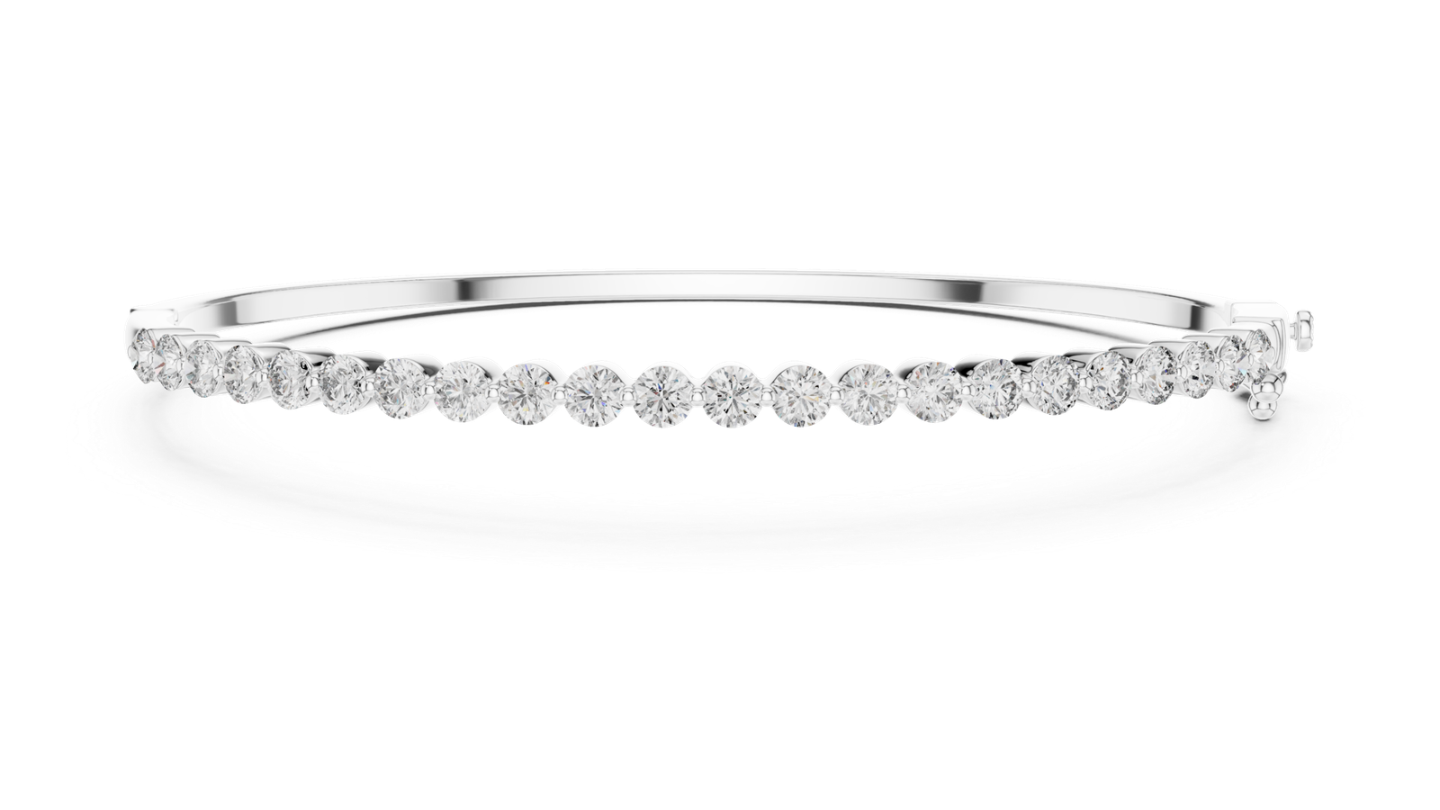Amour Flex Round Diamond Bangle Bracelet