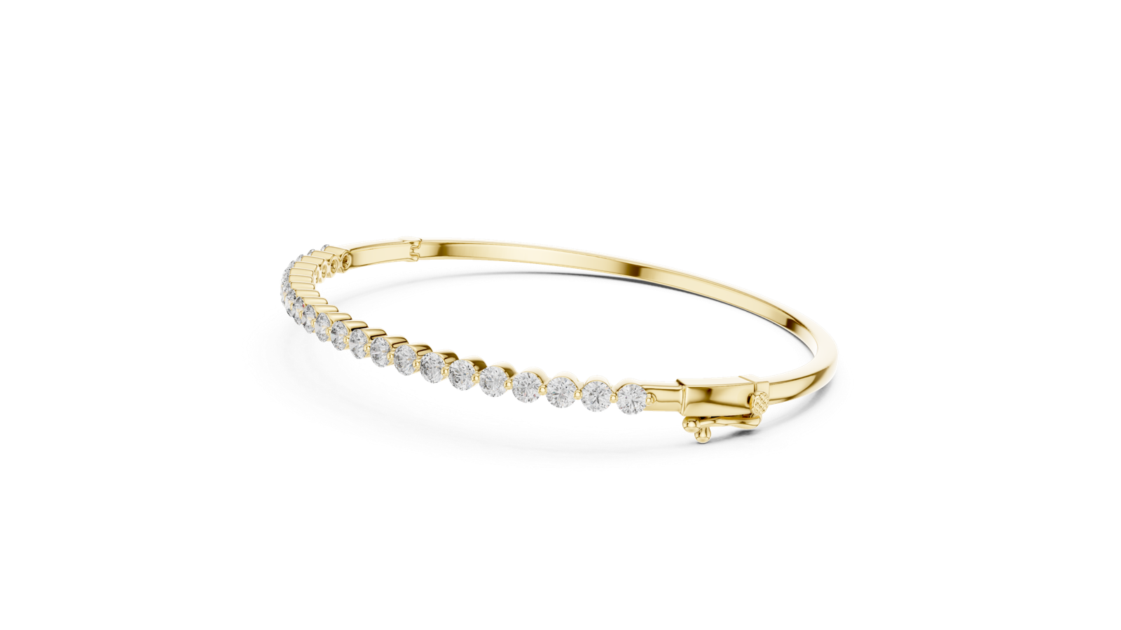 Amour Flex Round Diamond Bangle Bracelet