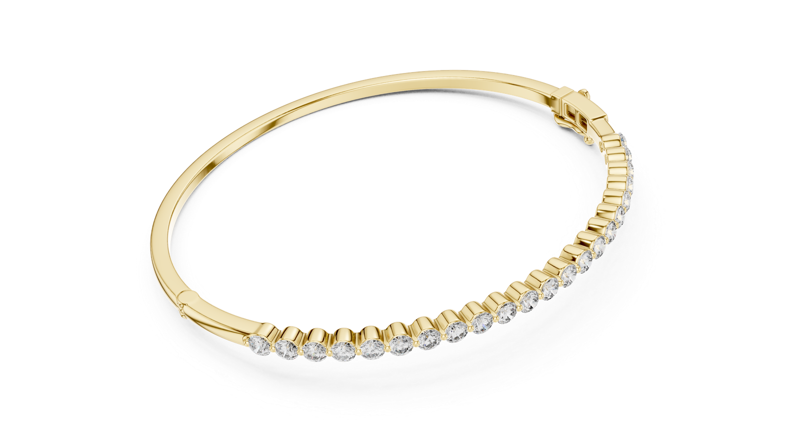 Amour Flex Round Diamond Bangle Bracelet