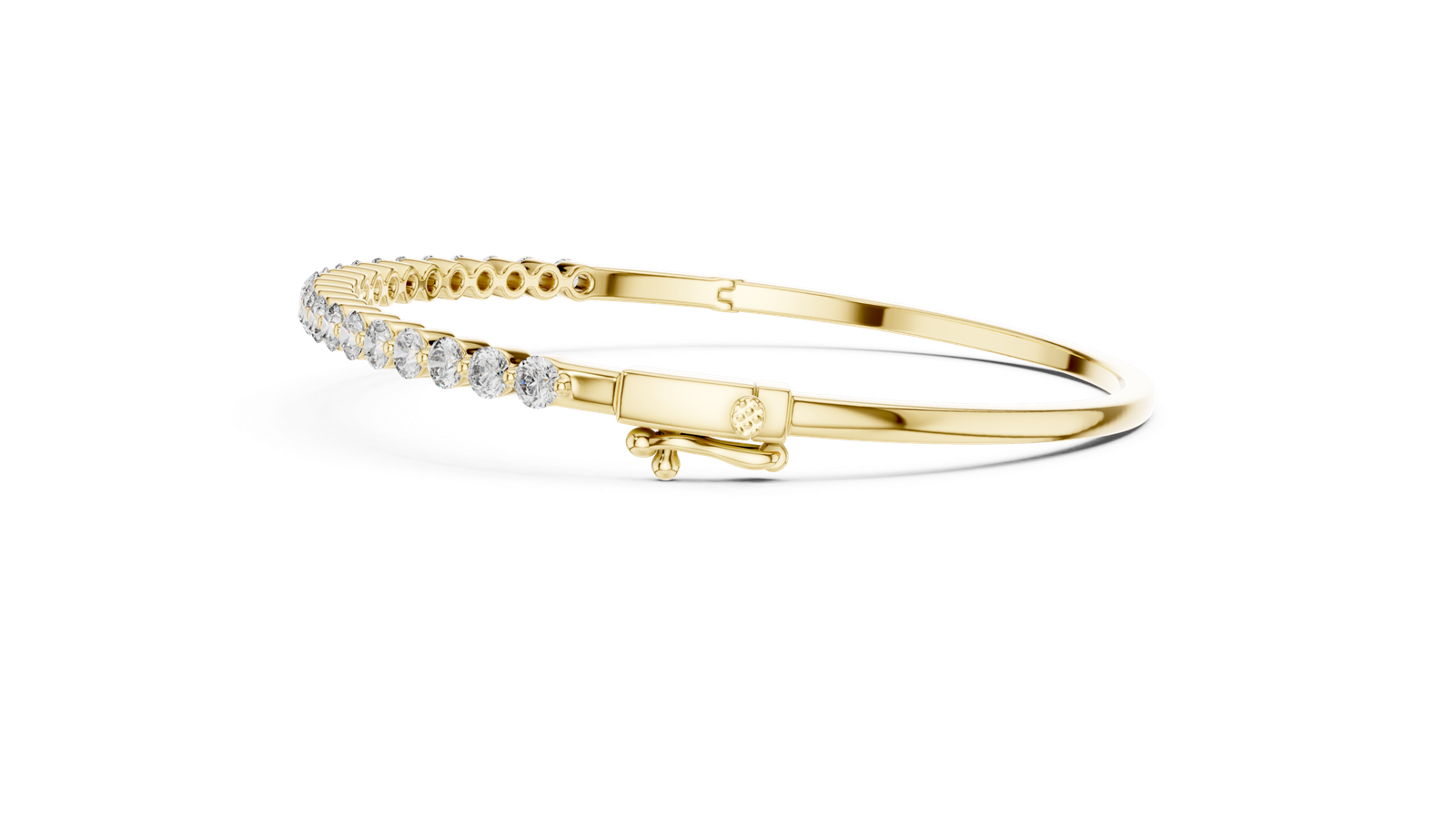 Amour Flex Round Diamond Bangle Bracelet