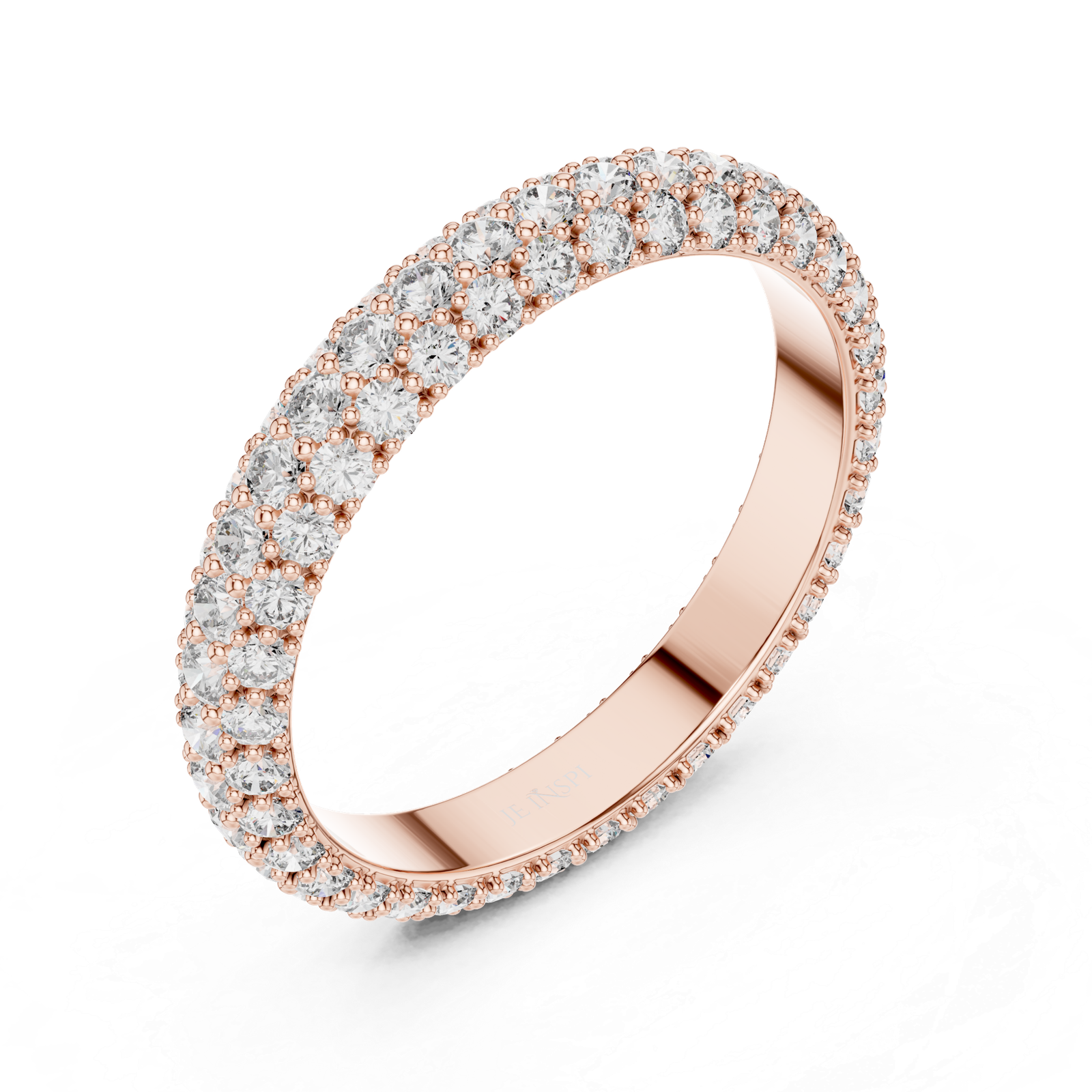 Double Row Pavé Band