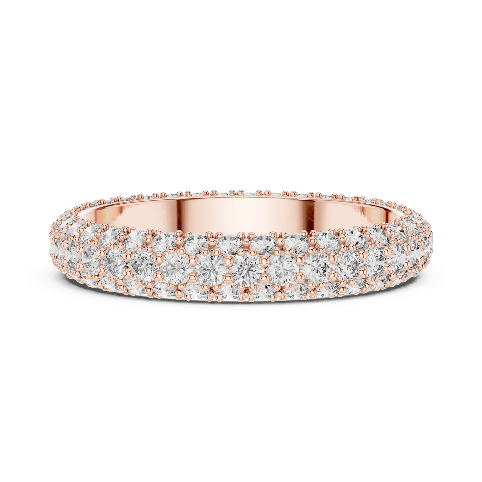 Double Row Pavé Band