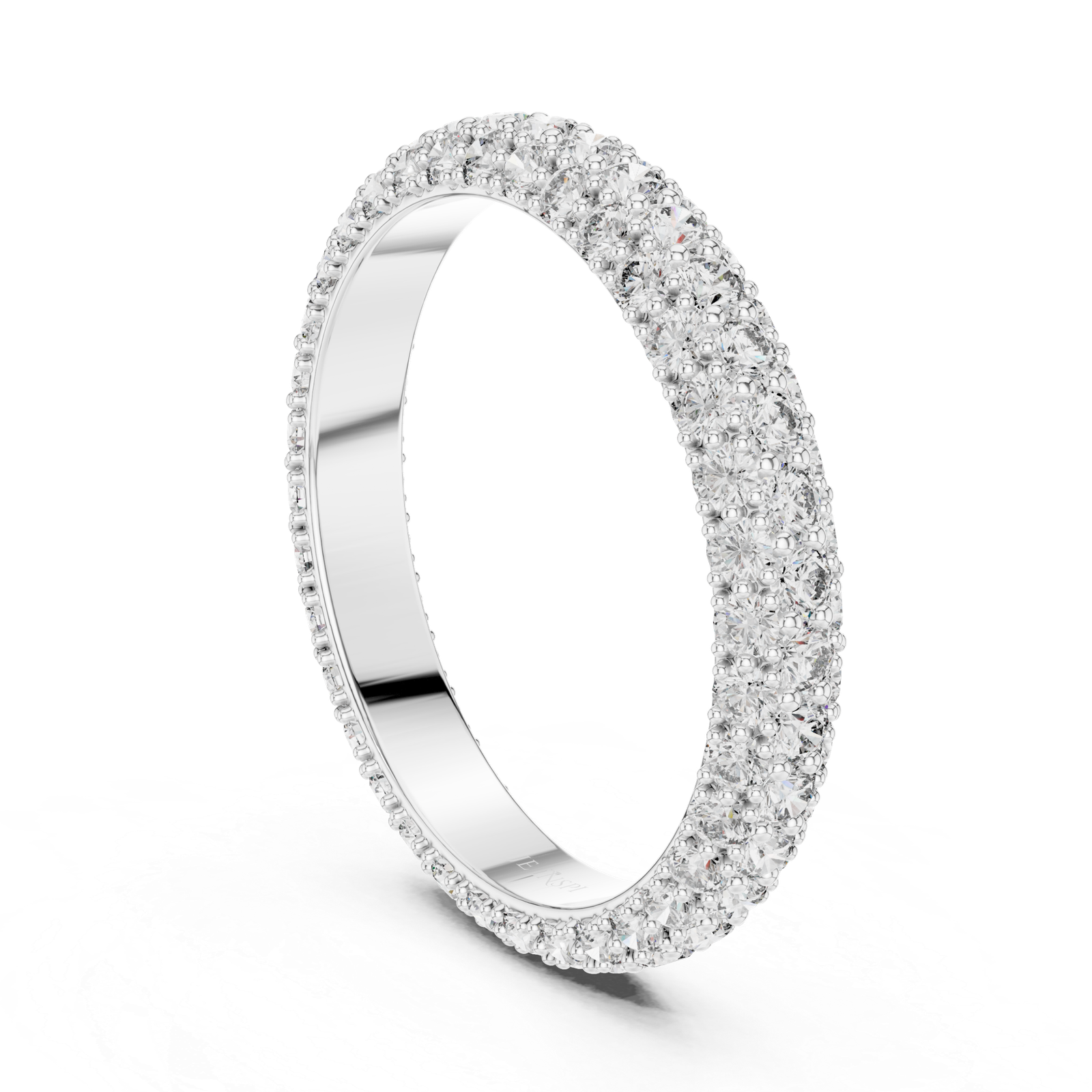 Double Row Pavé Band