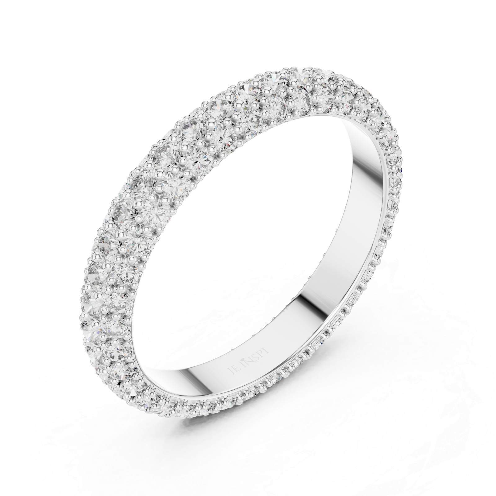 Double Row Pavé Band