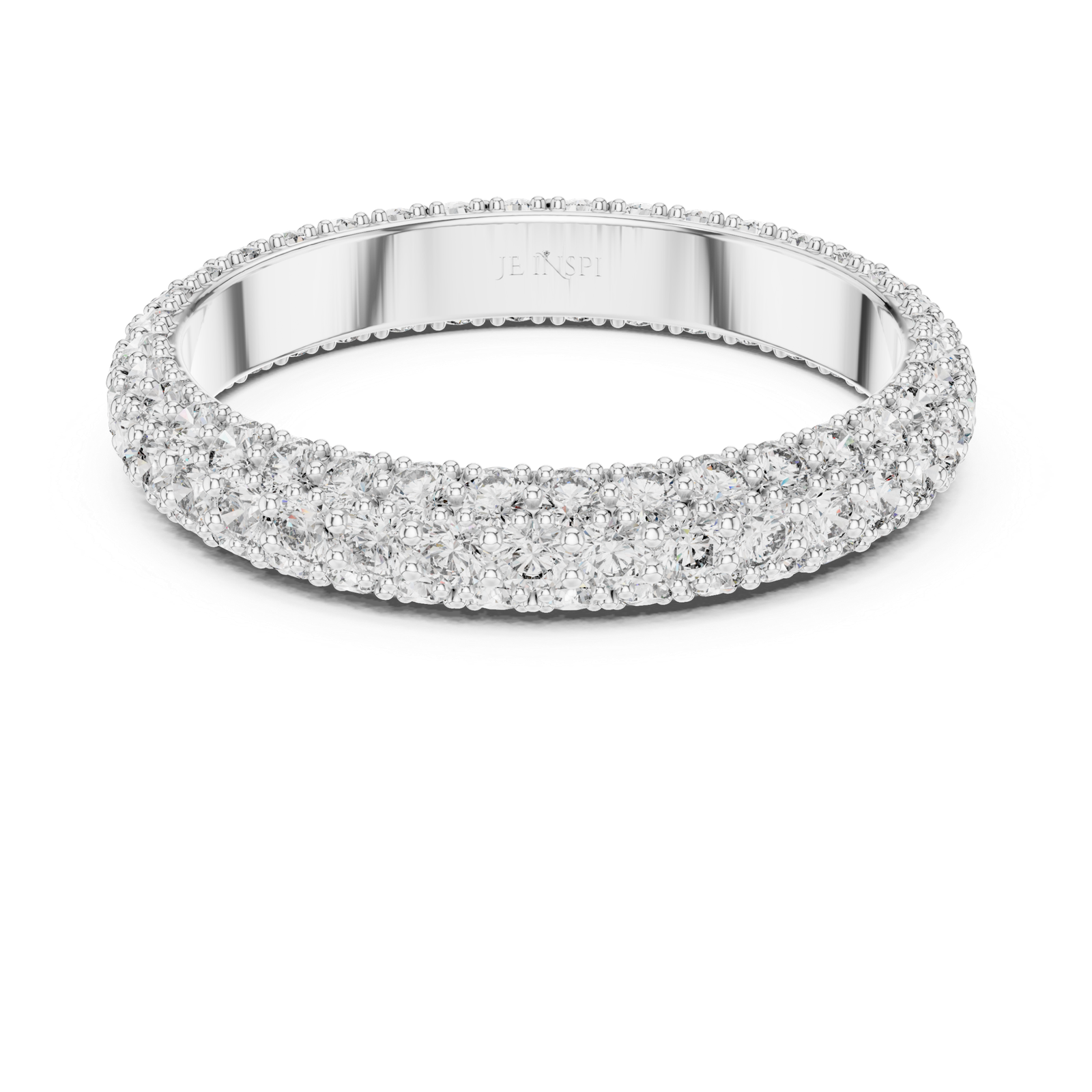 Double Row Pavé Band