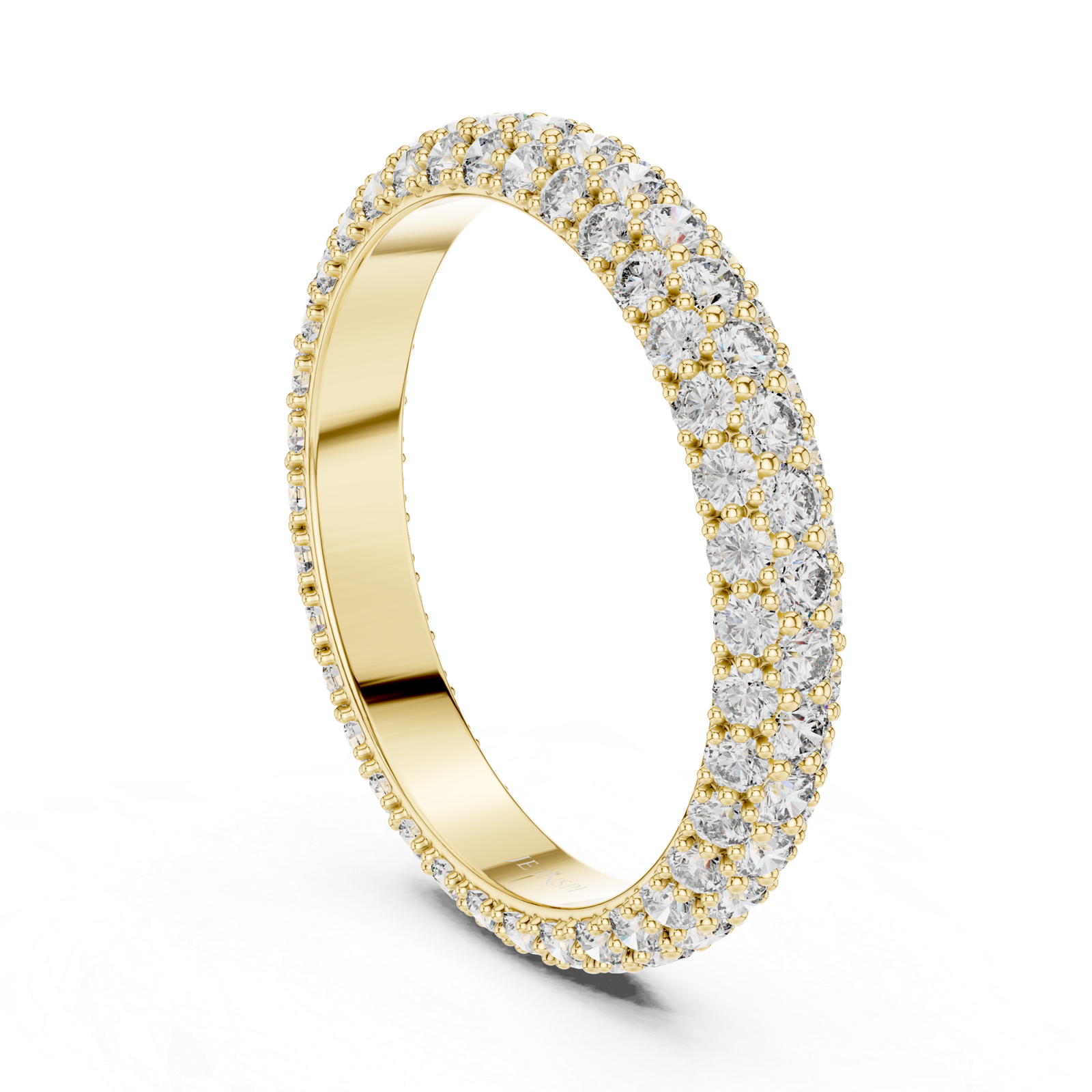 Double Row Pavé Band