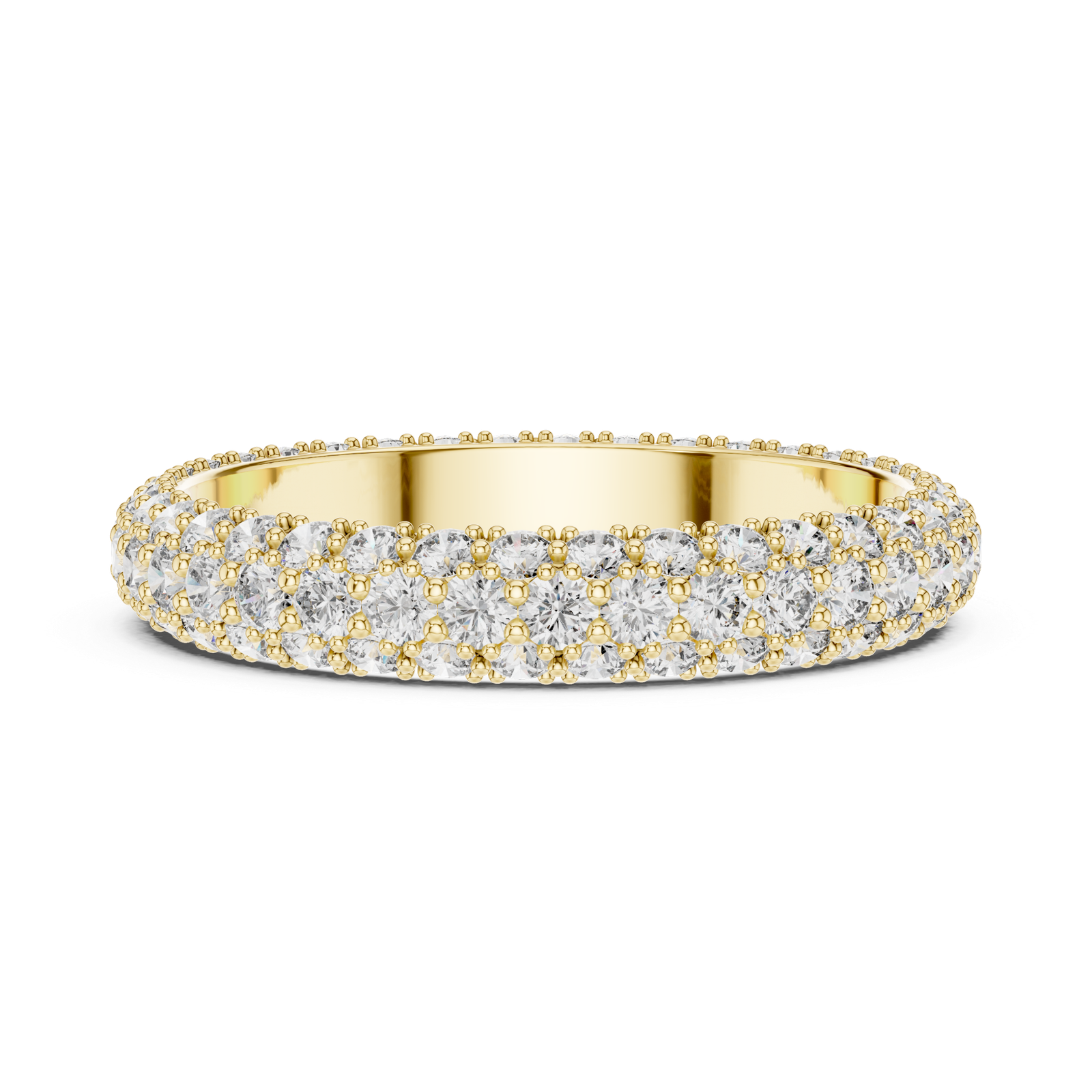 Double Row Pavé Band
