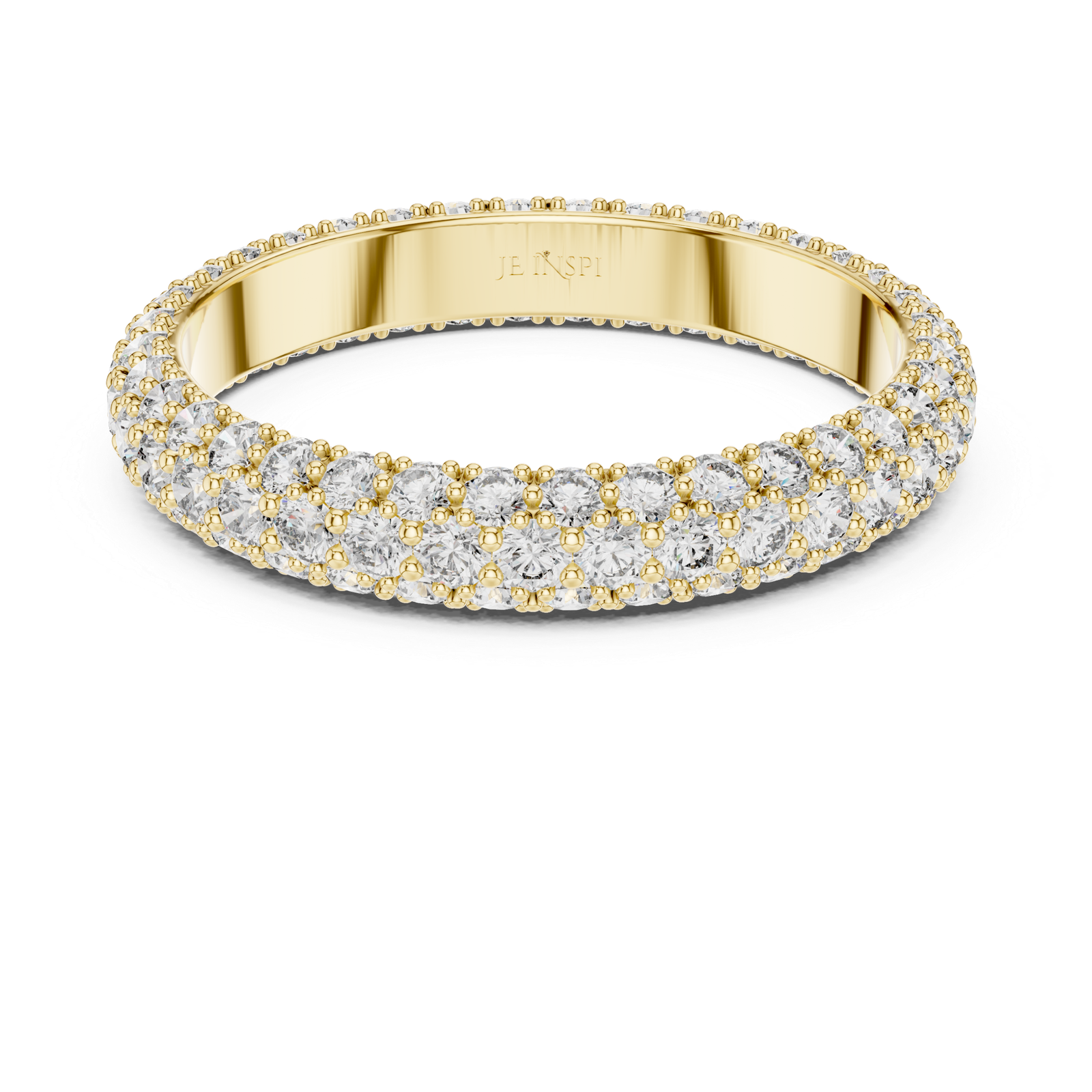 Double Row Pavé Band