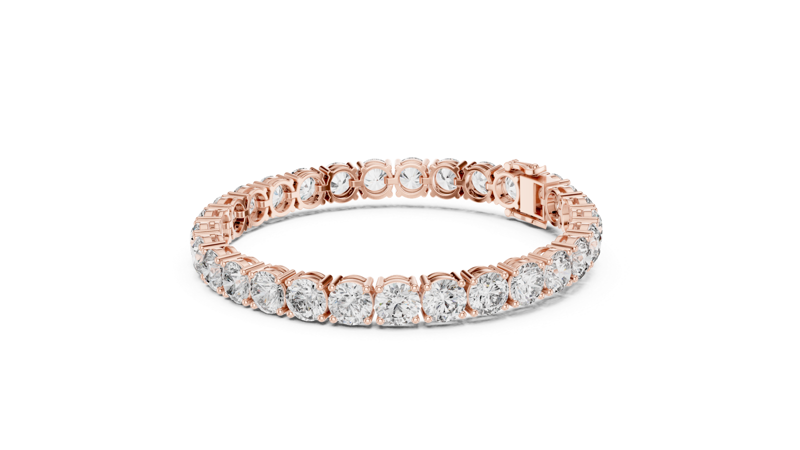 Round Solitaire Tennis Bracelet