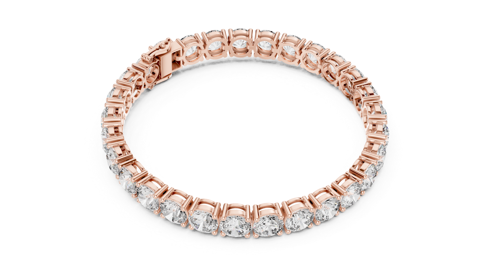 Round Solitaire Tennis Bracelet