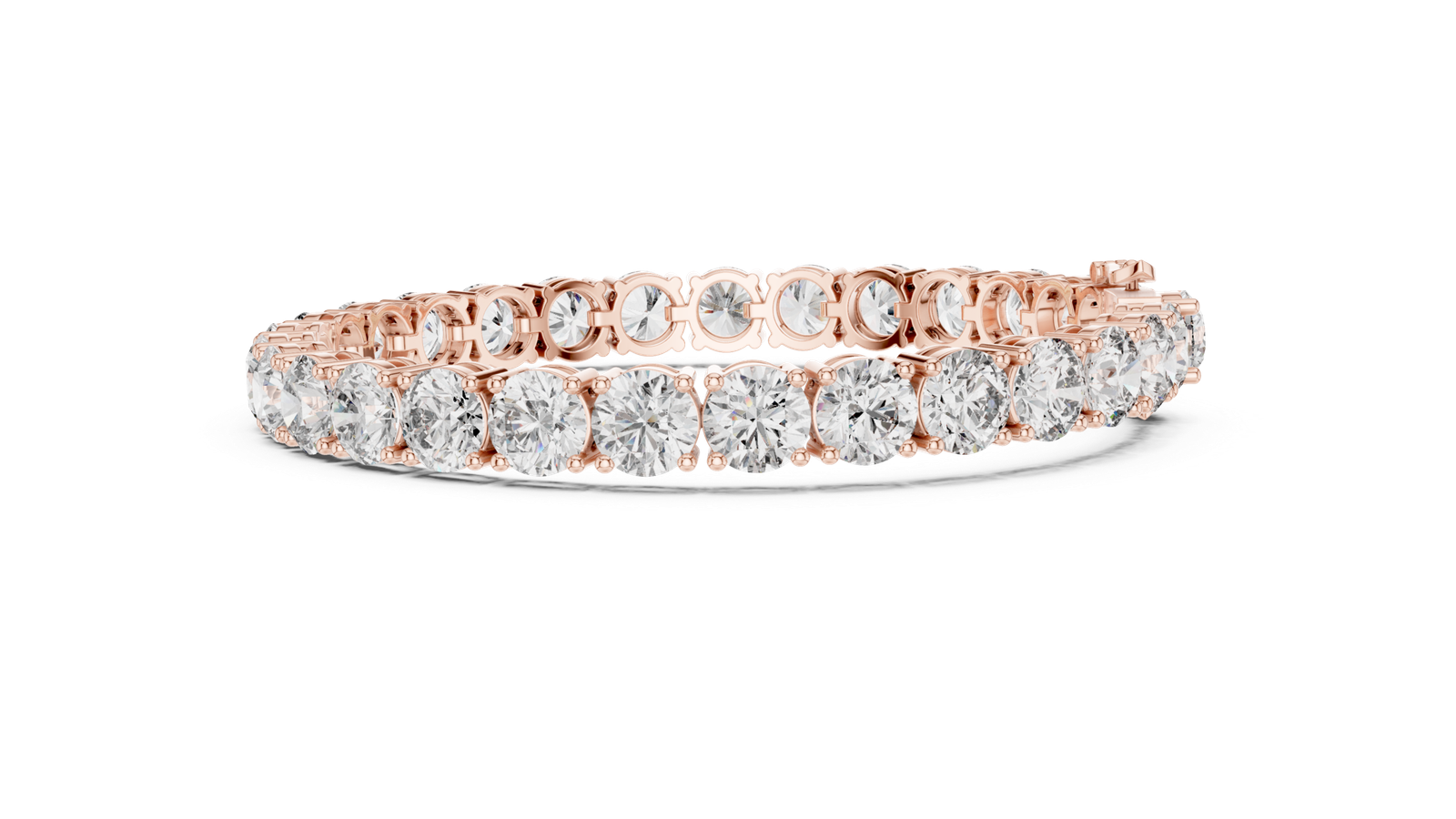 Round Solitaire Tennis Bracelet