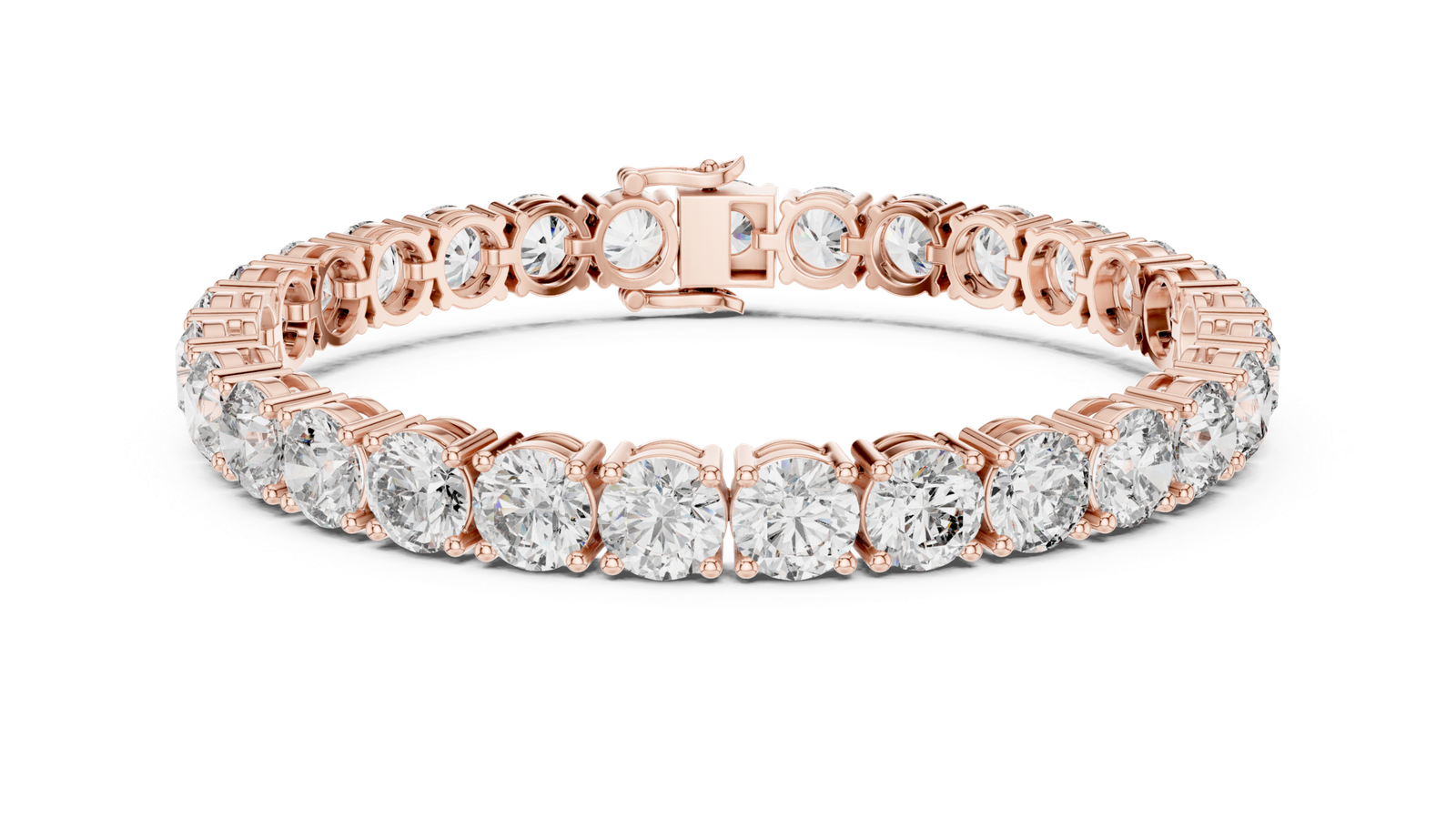 Round Solitaire Tennis Bracelet