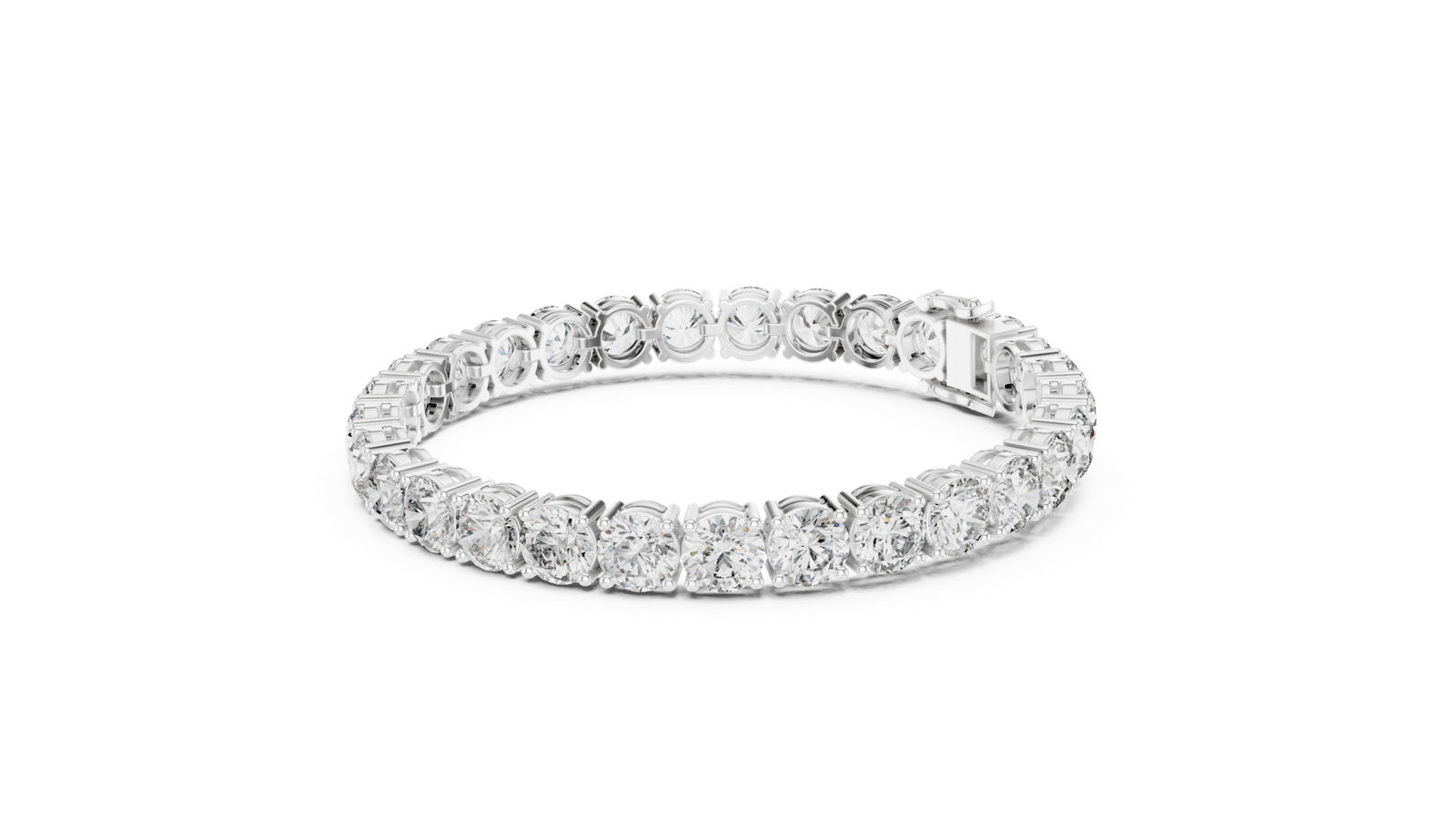 Round Solitaire Tennis Bracelet