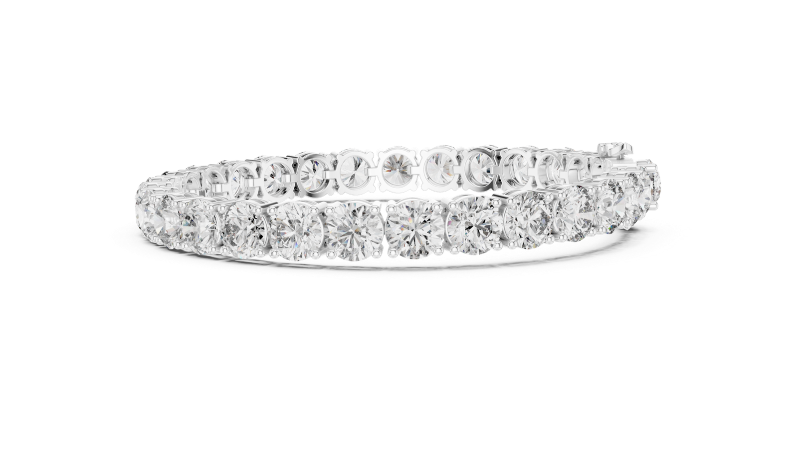 Round Solitaire Tennis Bracelet