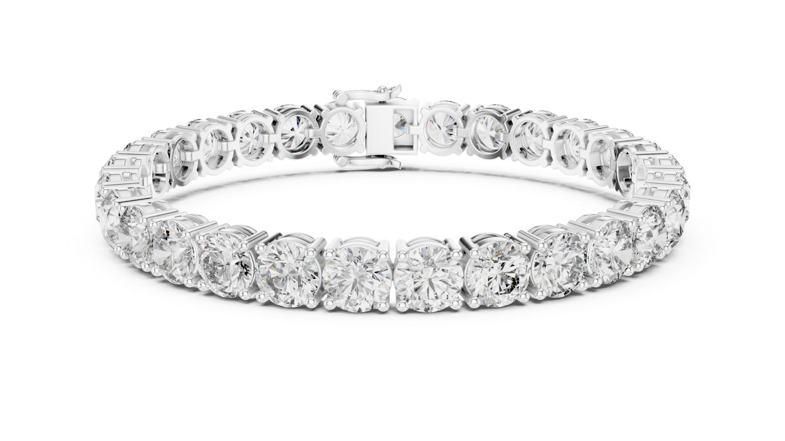 Round Solitaire Tennis Bracelet