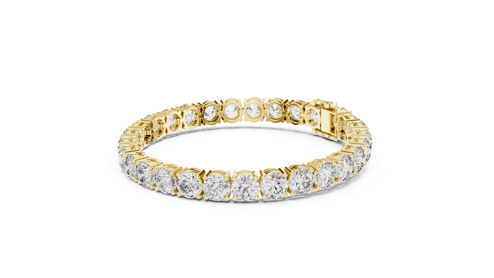 Round Solitaire Tennis Bracelet