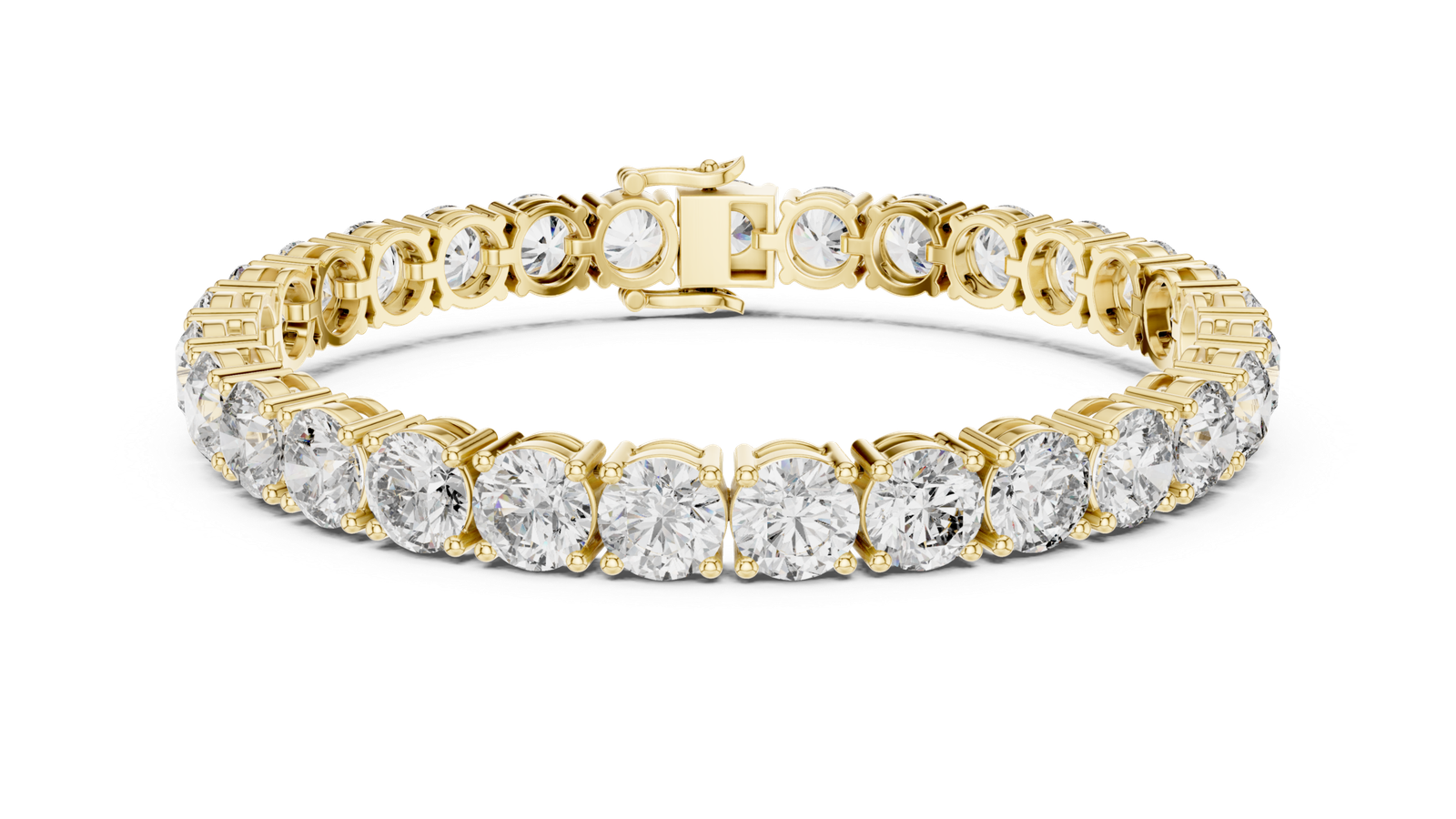 Round Solitaire Tennis Bracelet
