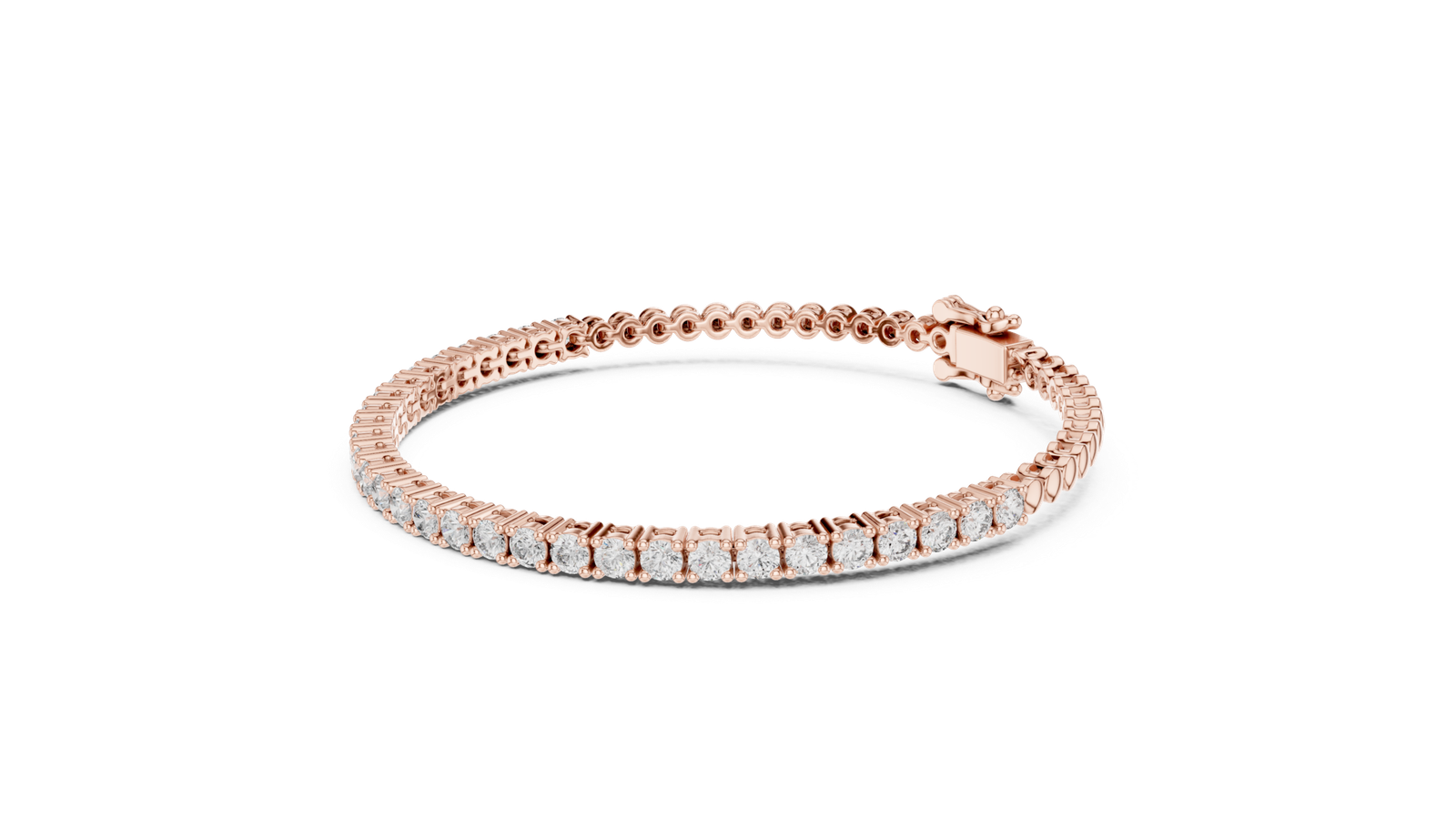 Royal Round Diamond Station Chain Bracelet