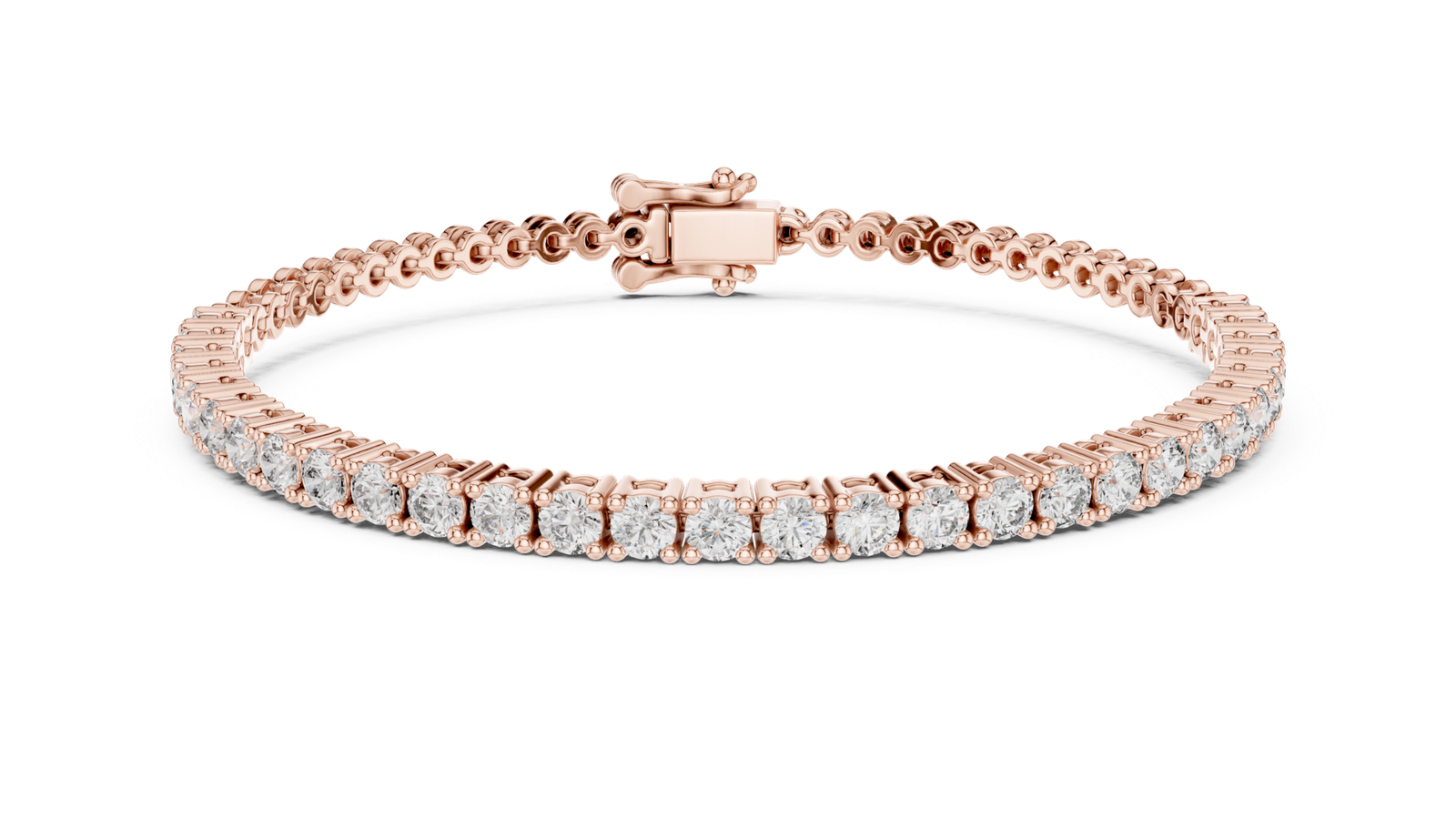 Royal Round Diamond Station Chain Bracelet