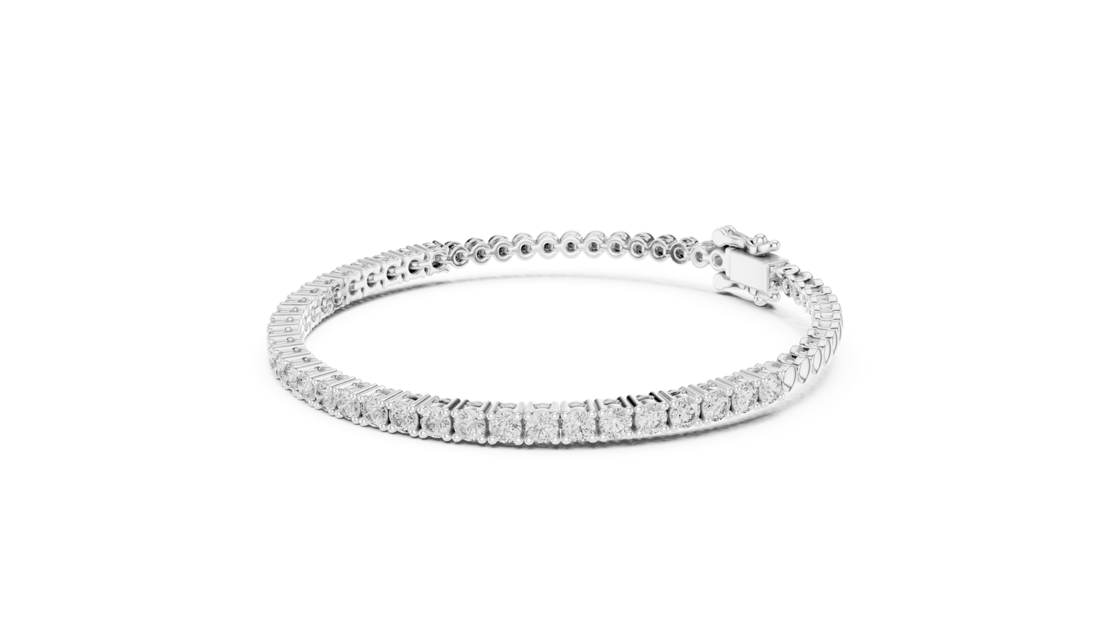 Royal Round Diamond Station Chain Bracelet