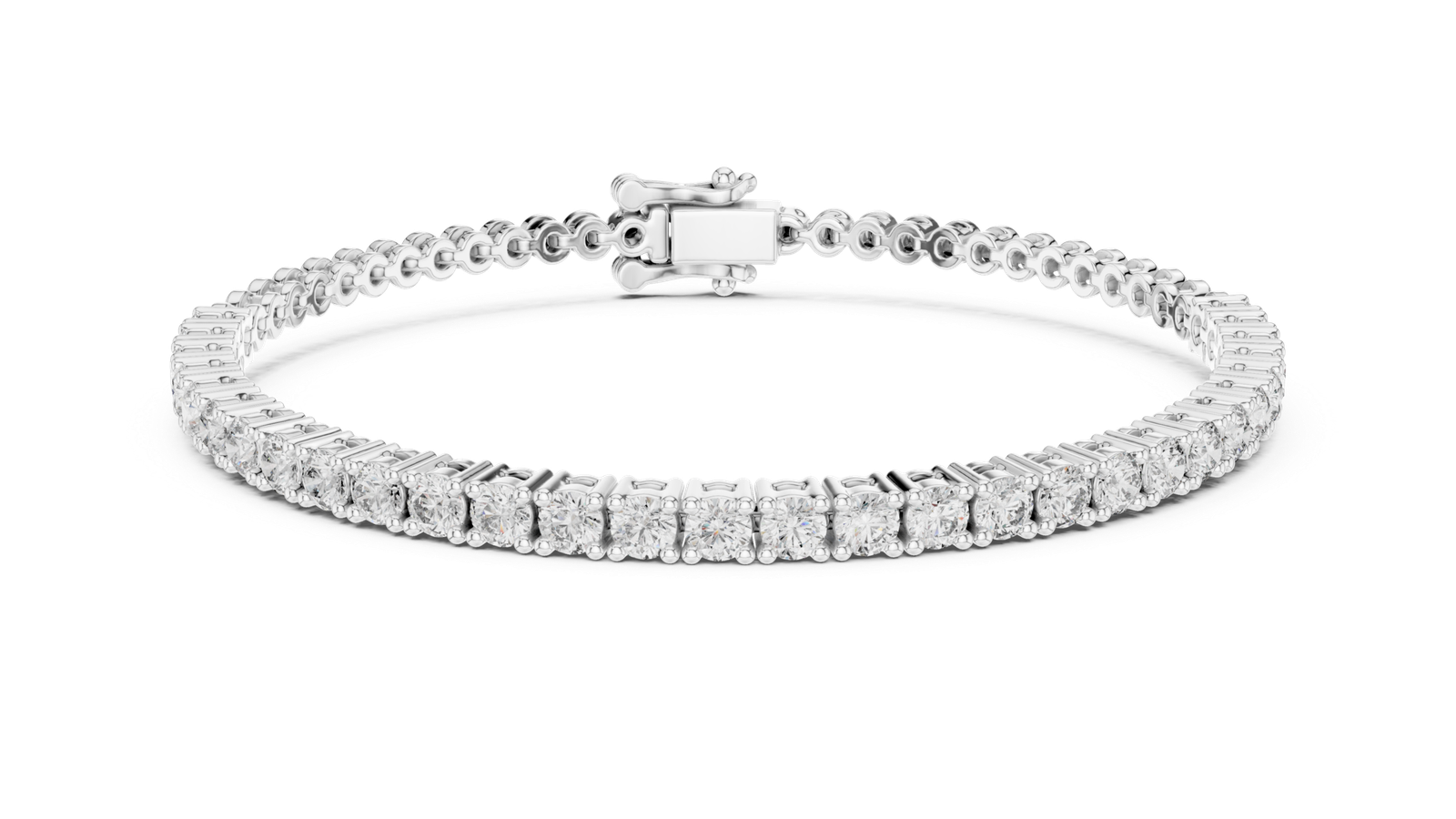 Royal Round Diamond Station Chain Bracelet