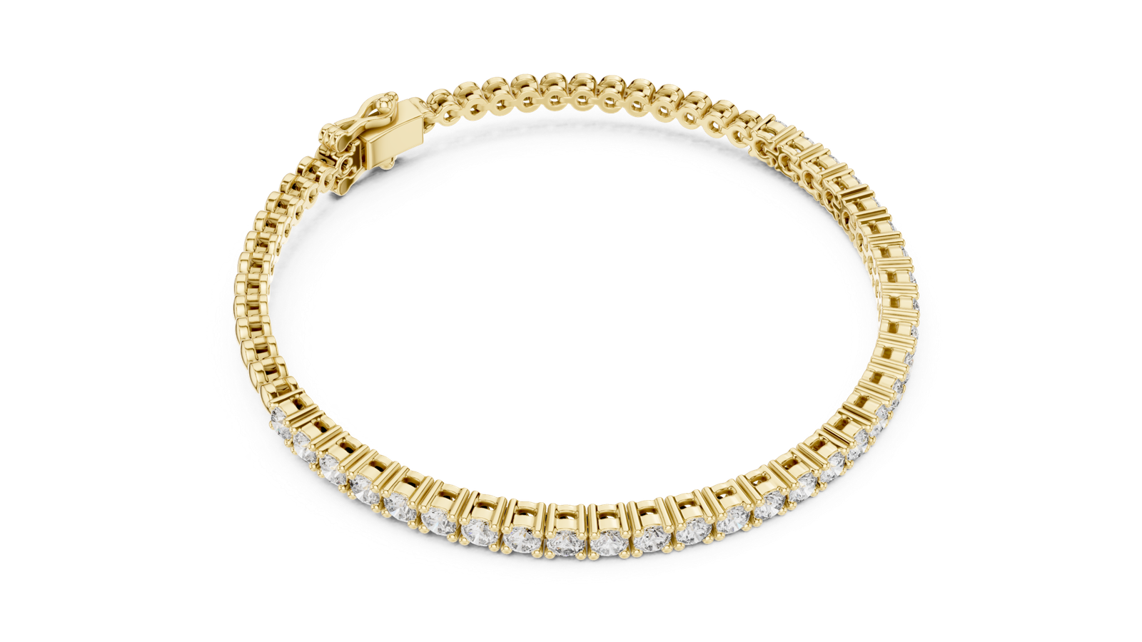 Royal Round Diamond Station Chain Bracelet