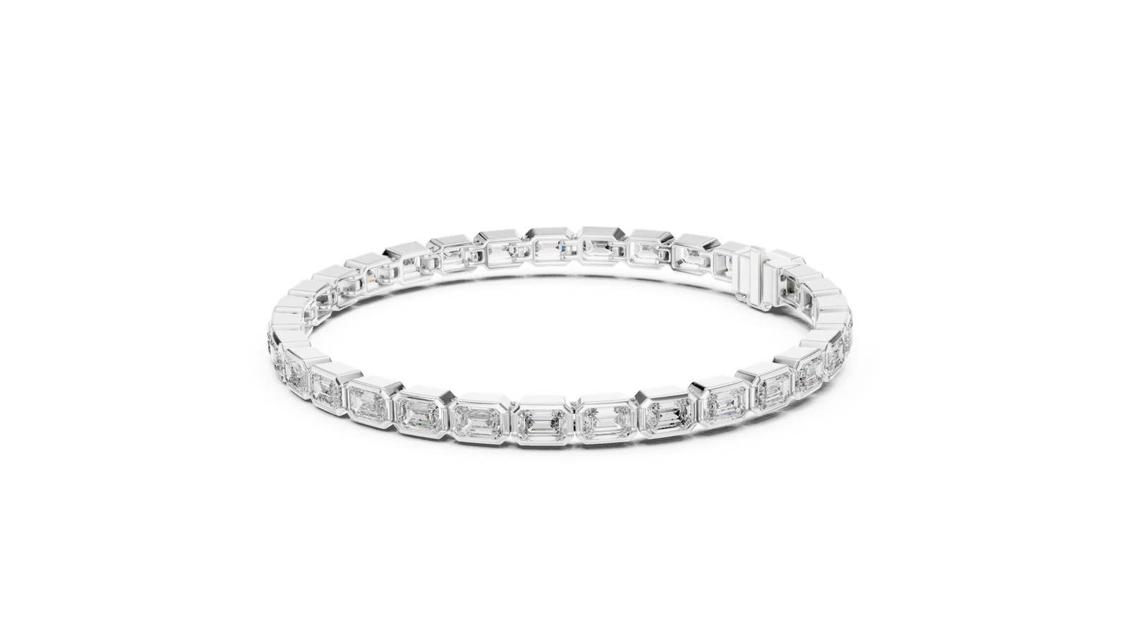 Eternal Emerald Cut Diamond Tennis Bracelet