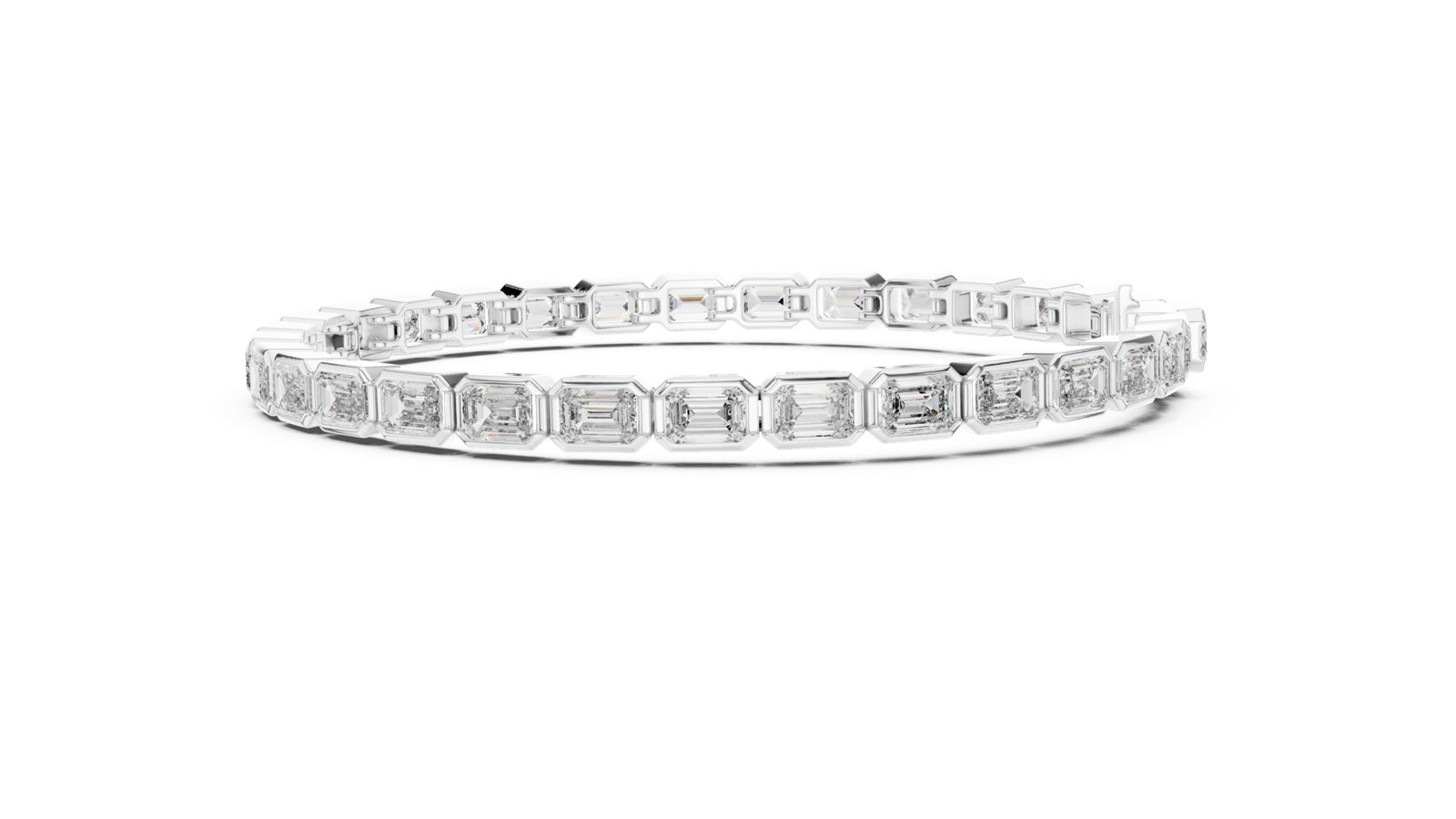 Eternal Emerald Cut Diamond Tennis Bracelet