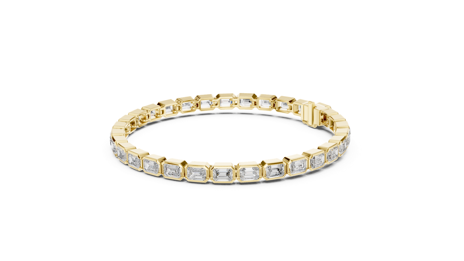 Eternal Emerald Cut Diamond Tennis Bracelet